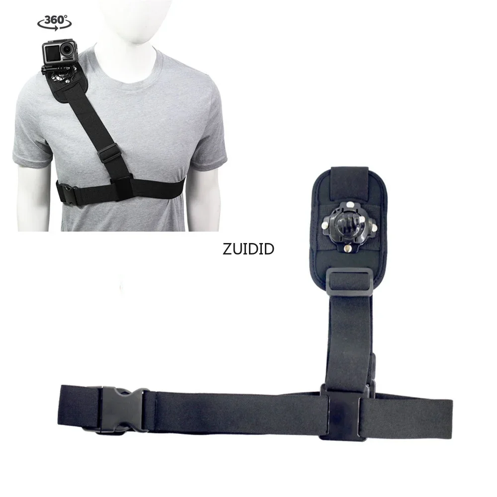 ZUIDIDI Rotate Shoulder Strap Mount for DJI OSMO ACTION 3 2 GoPro Hero 11 10 9 8 session SJCAM EKEN AKASO Sport Camera Accessory