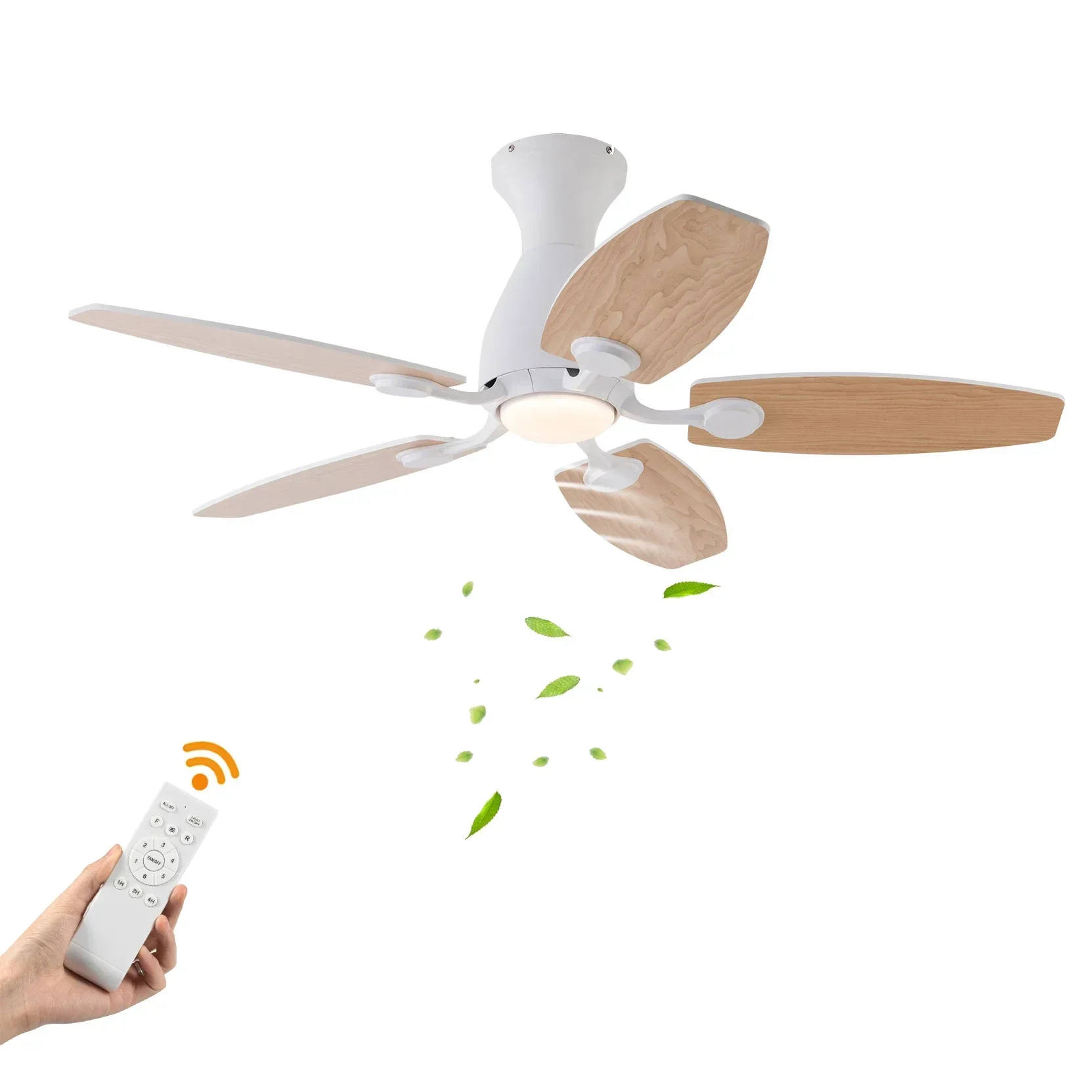 

Ceiling Fan Chandelier with LED Lights, 6-Speed Wind Control, Adjustable Light Colors, Remote Control, Ideal for Bedrooms and Li
