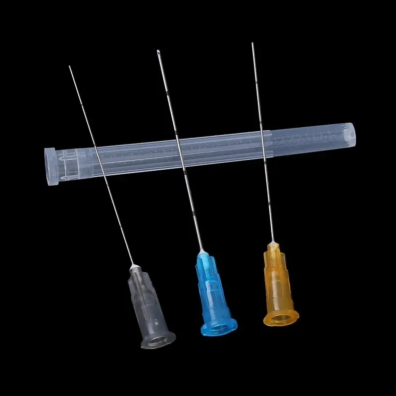 Stumpfe Mikrokanülennadel 14G 90mm 18G 100mm zur Injektion von Hyaluronsäure, Glättungsnadel für medizinische Anwendungen – Detail 6