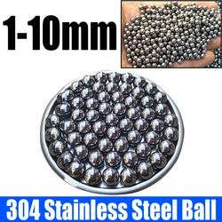 10-1000PCS 304 Stainless Steel Ball High Precision Bearing Ball Small Smooth Solid Bead Ball Mini Round Bead Dia 1mm-10mm