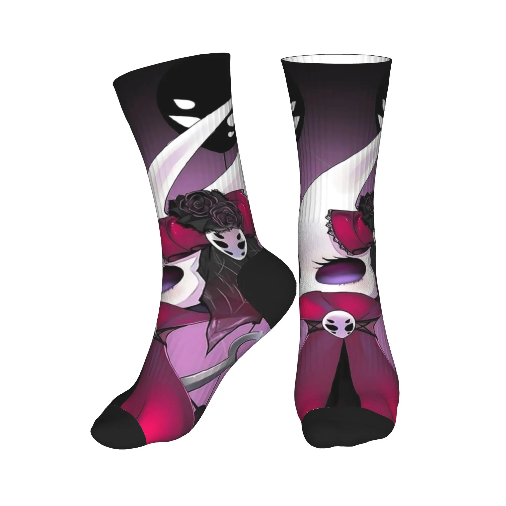 Hornet Hollow Knight Game Gothic Spiders Stockings Fashion Socks Soft Breathable Socks Autumn Skateboard Design Anti Skid Socks