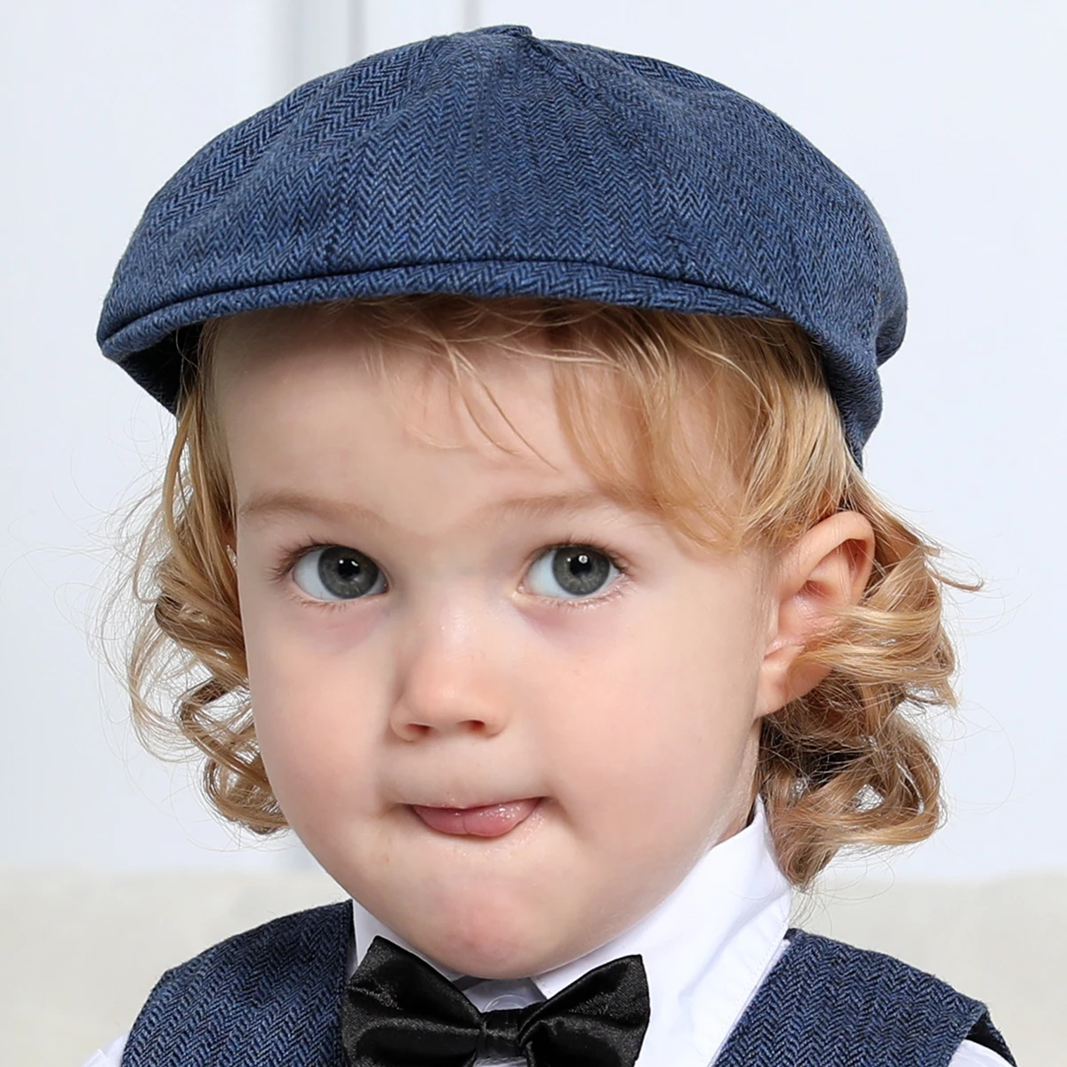 Chapeaux octogonaux pour bébés garçons, casquette gavroche pour enfants, bérets élastiques pour enfants, chapeau de pilote vintage, casquettes