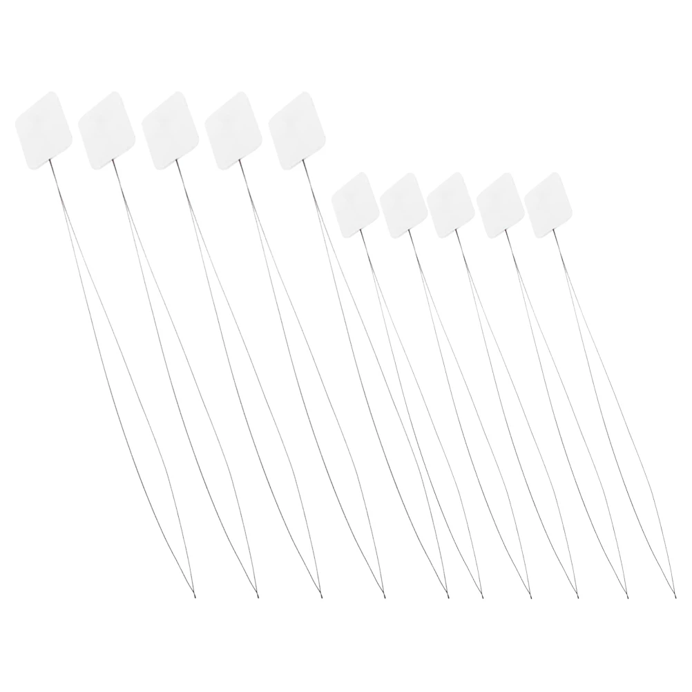 

10 Pcs The Embroidery Lead Needle Threaders for Cross Stitch Tine Threading Tool Steel Wire Tools Diy Metal