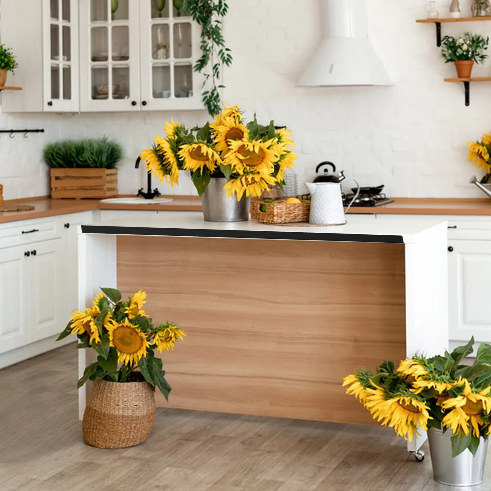 

Self Adhesive U Shaped Edge Trim for Wood Cabinets Furniture Double Layer Board Sealing Peel and Stick Molding Trim Durable