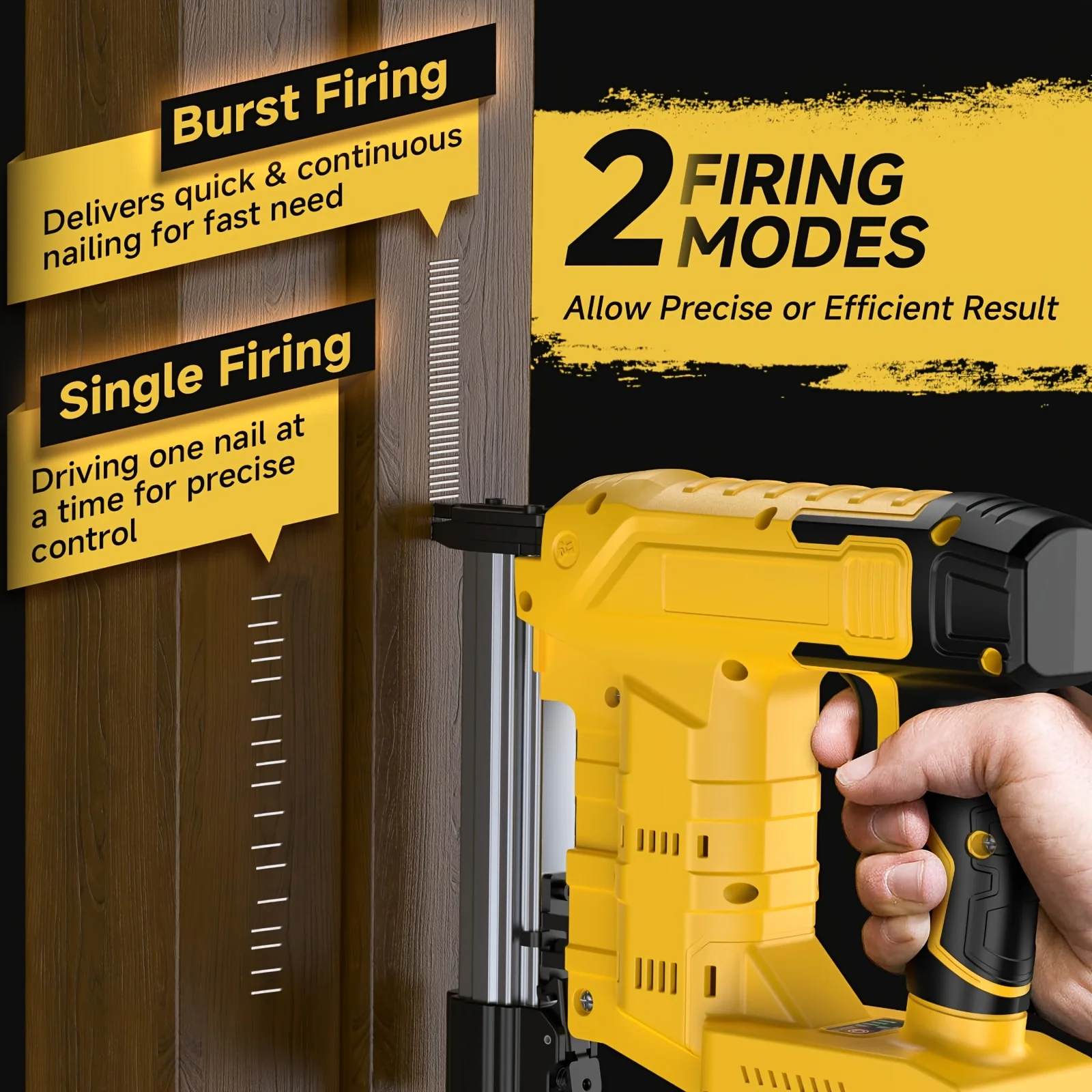 2-in-1 Cordless Brad Nailer & Staple Gun | Brushless Motor | Works with Standard 20V Batteries | Drives 1-1/4″ Brads & 1″ Staple - view 8