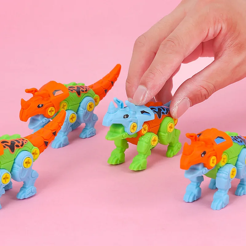 1Pcs DIY Educational Toys Disassemble Dinosaur Robot Toy New Puzzle Assembled Tyrannosaurus Model For Kids Dinosaur Toys Gift