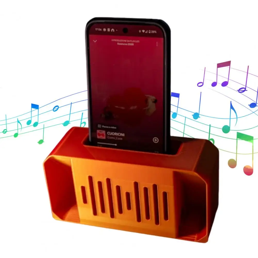 Sound Amplifier Phone Stand with Sound Amplification Universal Mini Megaphone Cell Phone Stand Loudspeaker Sound Booster Holder