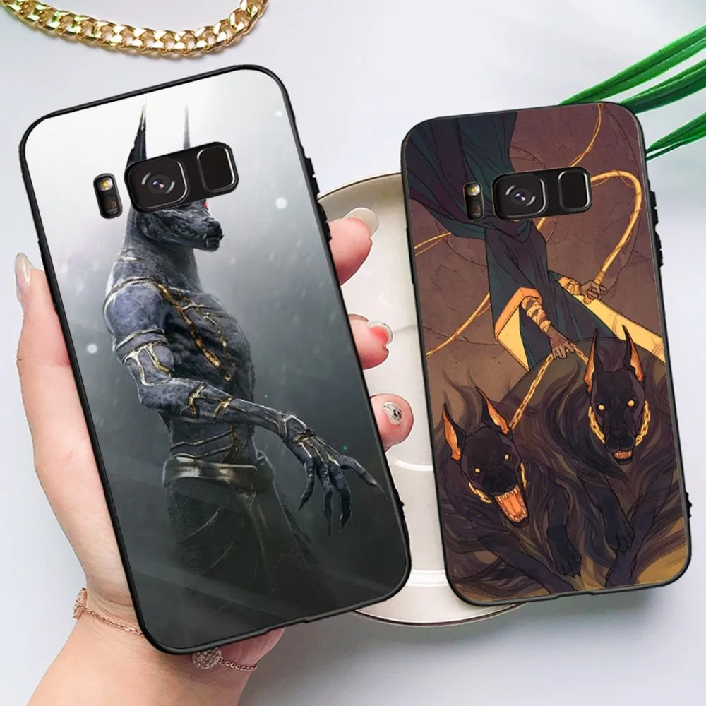 Egypt Anubis Ankh Phone Case For Samsung Note 8 9 10 20 pro plus lite M 10 11 20 30 21 31 51 A 21 22 42 02 03