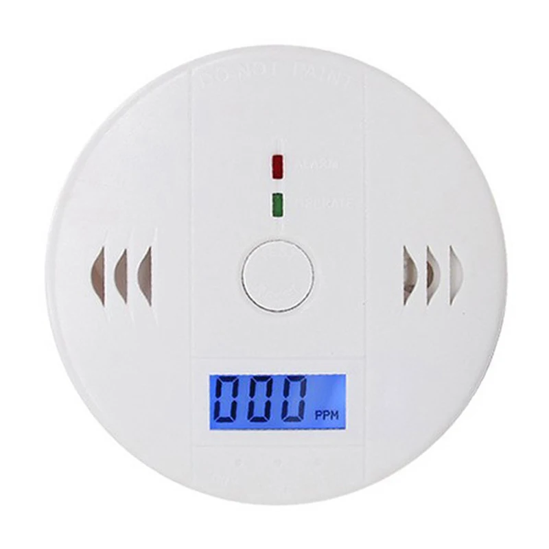 1Pcs LCD CO Sensor Work Alone Built In 85dB Siren Sound Independent Carbon Monoxide Poisoning Warning Alarm Detector