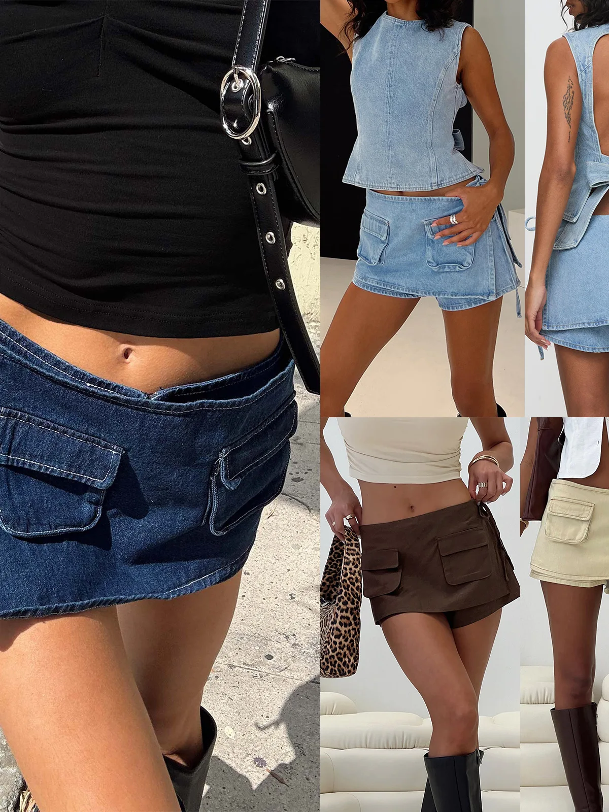 

American Retro High Waist Women's Jeans Skirt ort Pants Hot orts Street Cowgirl orts Thin Fabric Autumn Season Faion