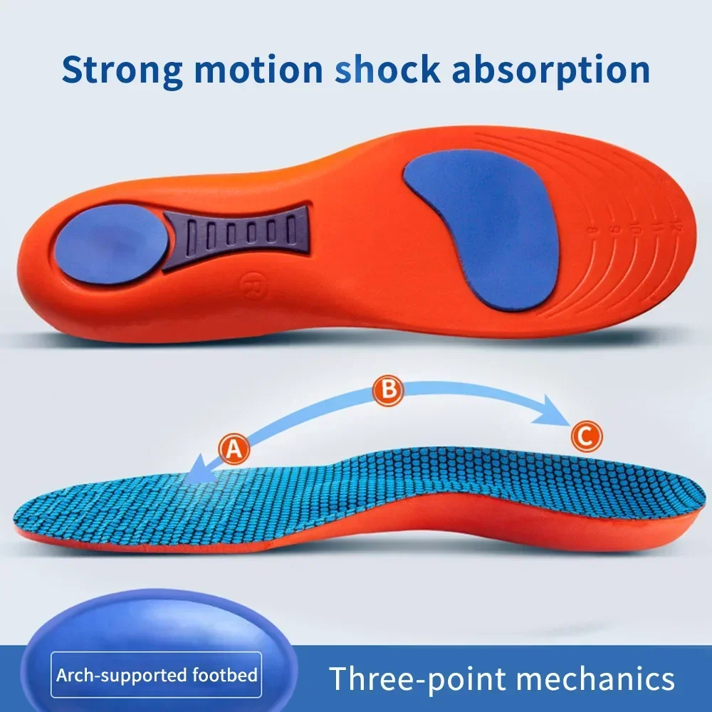 Стельки спортивные ортопедические для мужчин и женщин, дышащие, для обуви