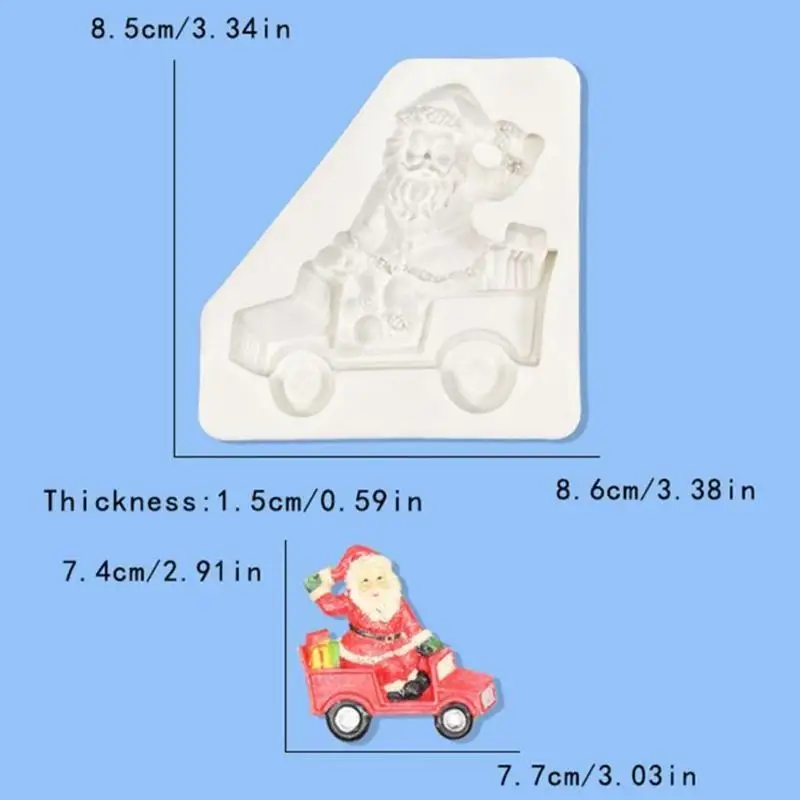 G6KF لطيف للإبداع هدايا الكريسماس شكل ثلاثية الأبعاد سيليكون قالب الكعكة أدوات كعكة فندان لكب كيك فندان الكعك الحلوى