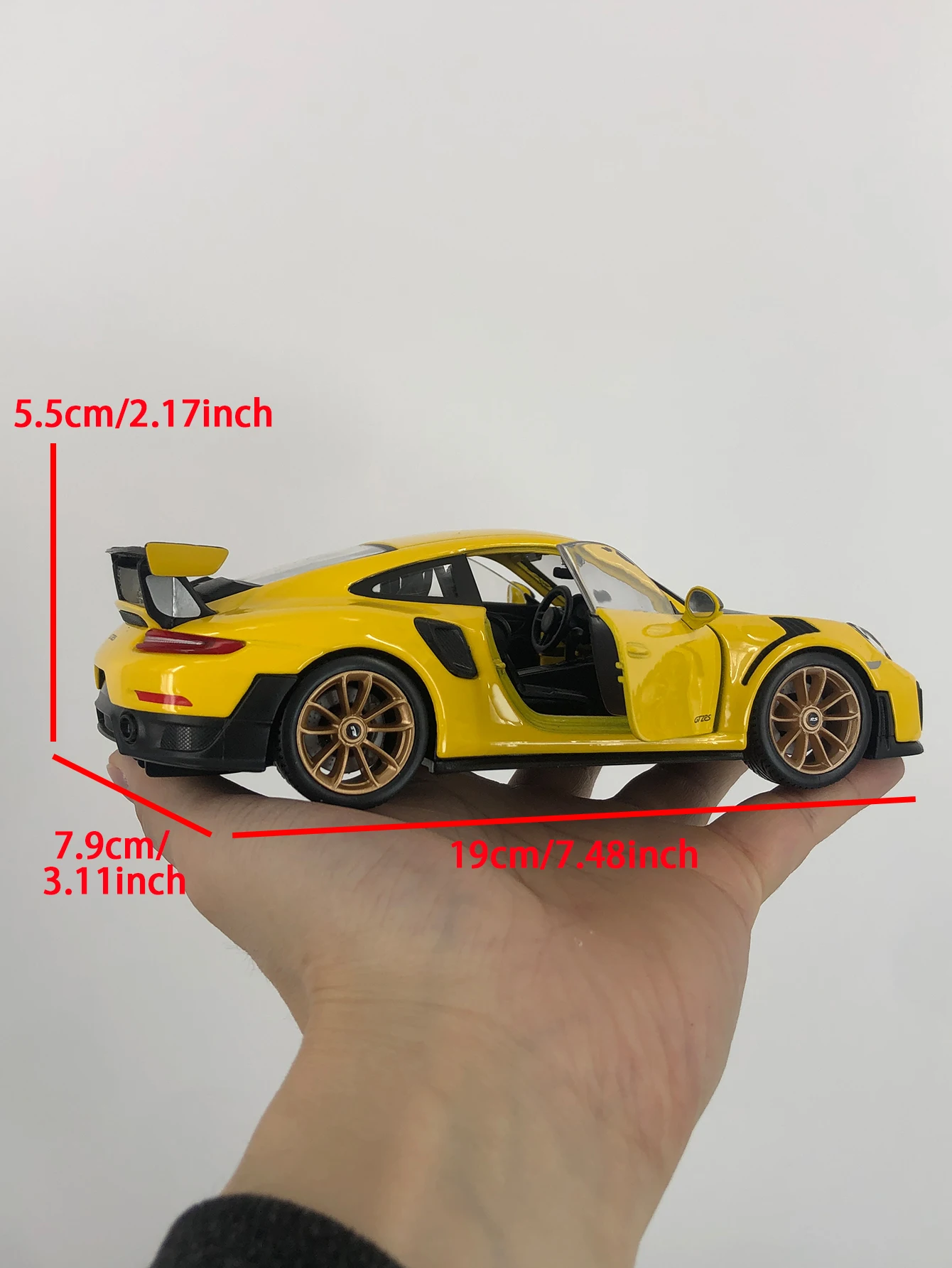 마이스토 1:24 시뮬레이션 아연 합금 2018 포르쉐 911 GT2 RS 모델카, 정적 장식품, 금속 수집용 선물 자동차