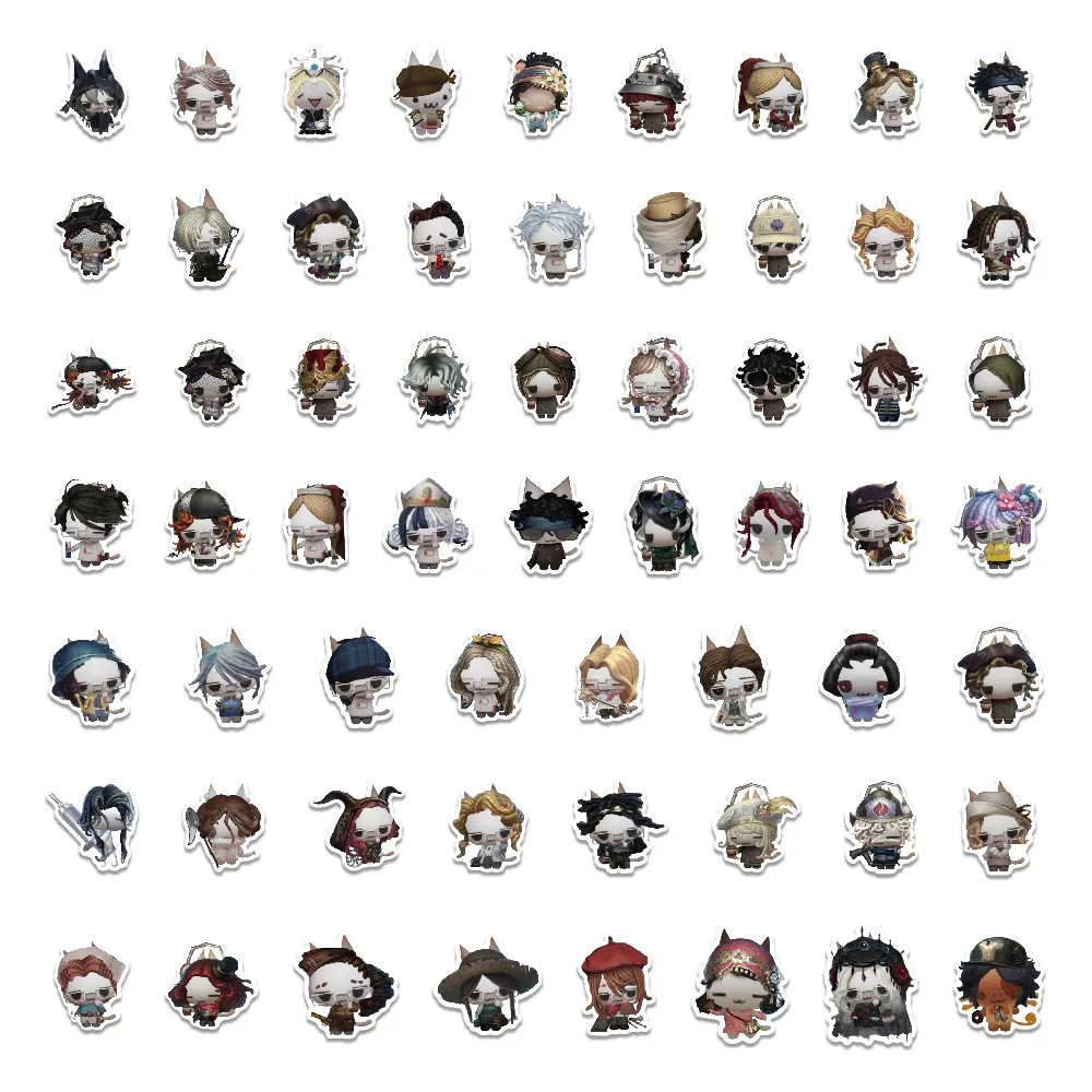 10/60PCS Inoue toro 귀여운 스티커 게임 정체성 V 스타일 크리 에이 티브 장식 전화 케이스 워터 컵 스크랩북 기타 데칼 어린이 장난감 선물