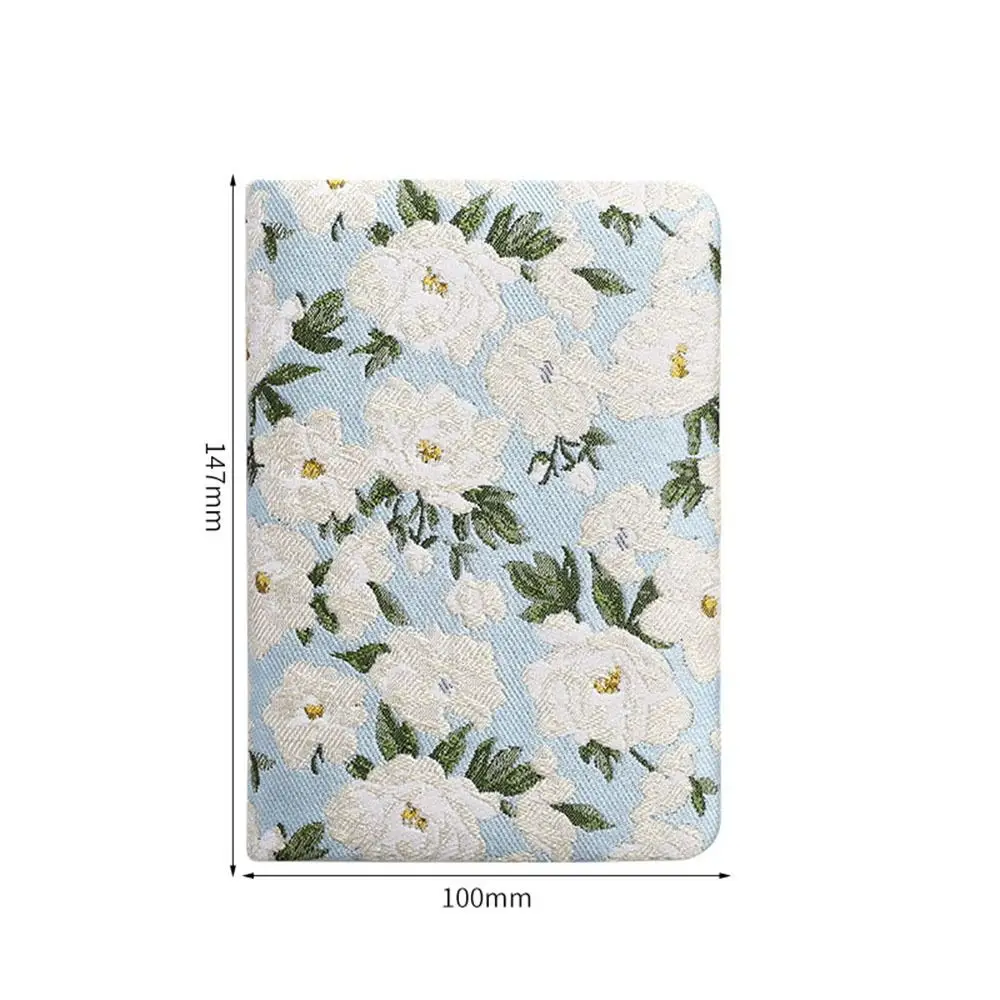

Durable Vintage Embroidered Notebook Stylish Matte Finish Printed Notepad Thick Morandi Student Diary Journal Notebook