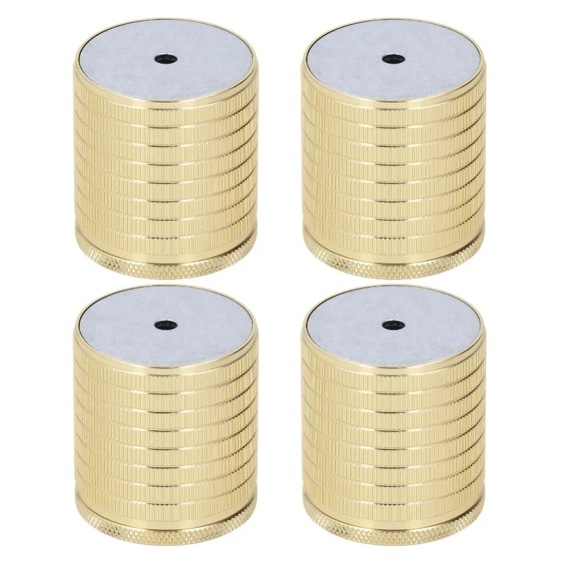 4 Pcs Furniture Riser 43-75mm Adjustable Strong Load Bearing Aluminum Alloy Heavy Duty Bed Riser Gold/Black/Gray