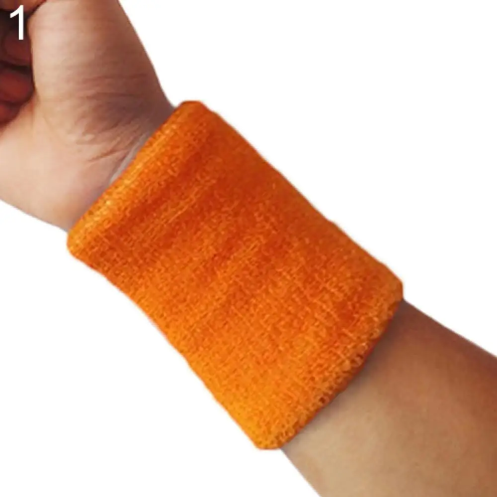 1x Sports Wrist Sweatband Tennis Squash Badminton GYM Basketball Wristband Running Sport Safety Wrist Support Muñequera 손목보호대