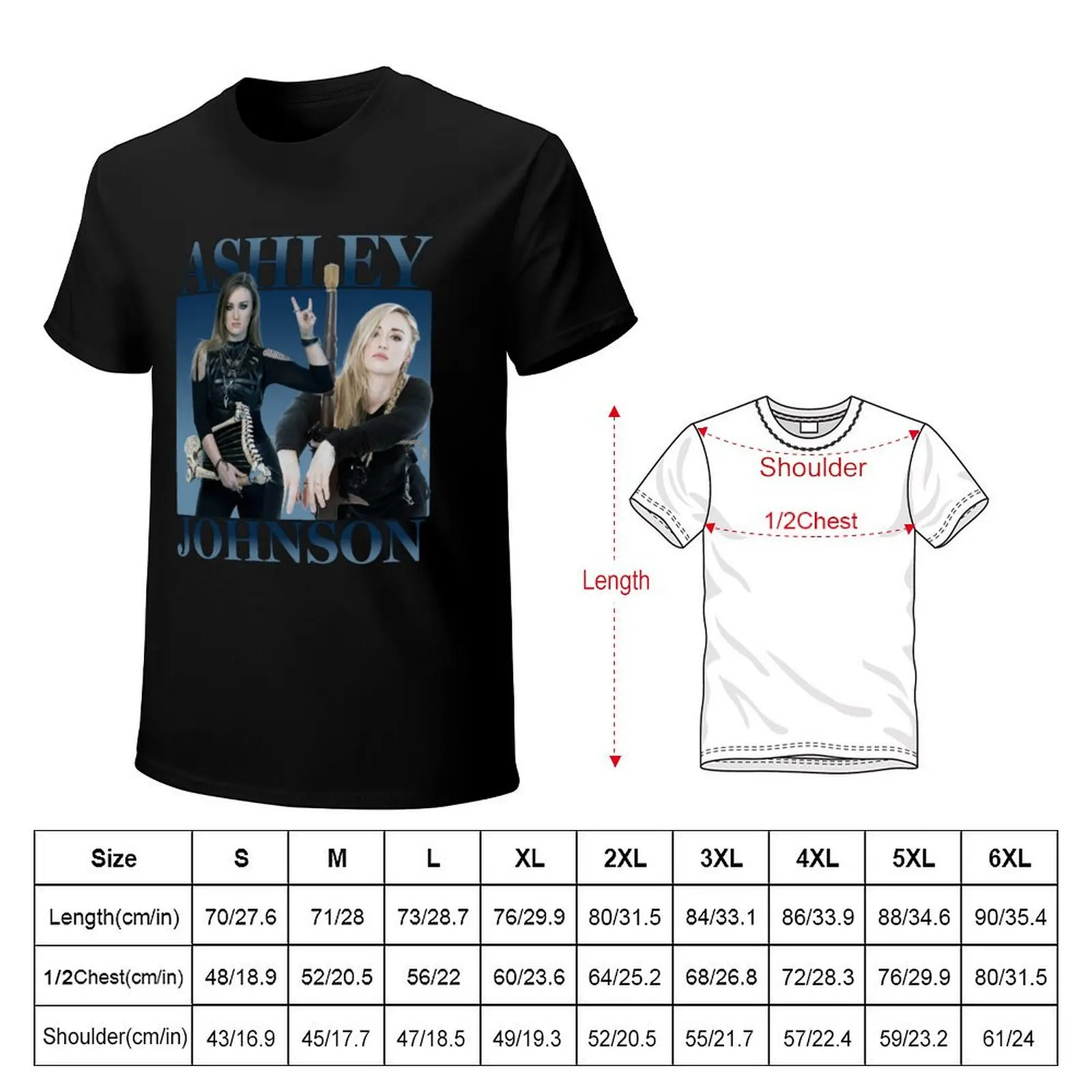 Ashley Johnson 90's Vintage Style T-Shirt Comfortable Daily Wear Tee