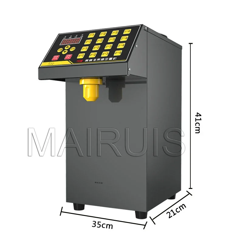 Fructose Machine 16 Kinds Syrup Dispenser 8L Container For Bubble Tea /Coffe Shop Fructose Dispenser Fructose Quantizer