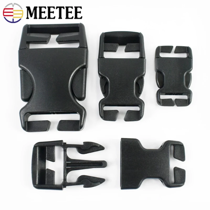 

2/5/10Pcs Plastic Side Release Buckles for Luggage Carabiner Adjustable Clasp Bag Strap No Sew Thickened Clip Hook Accessories