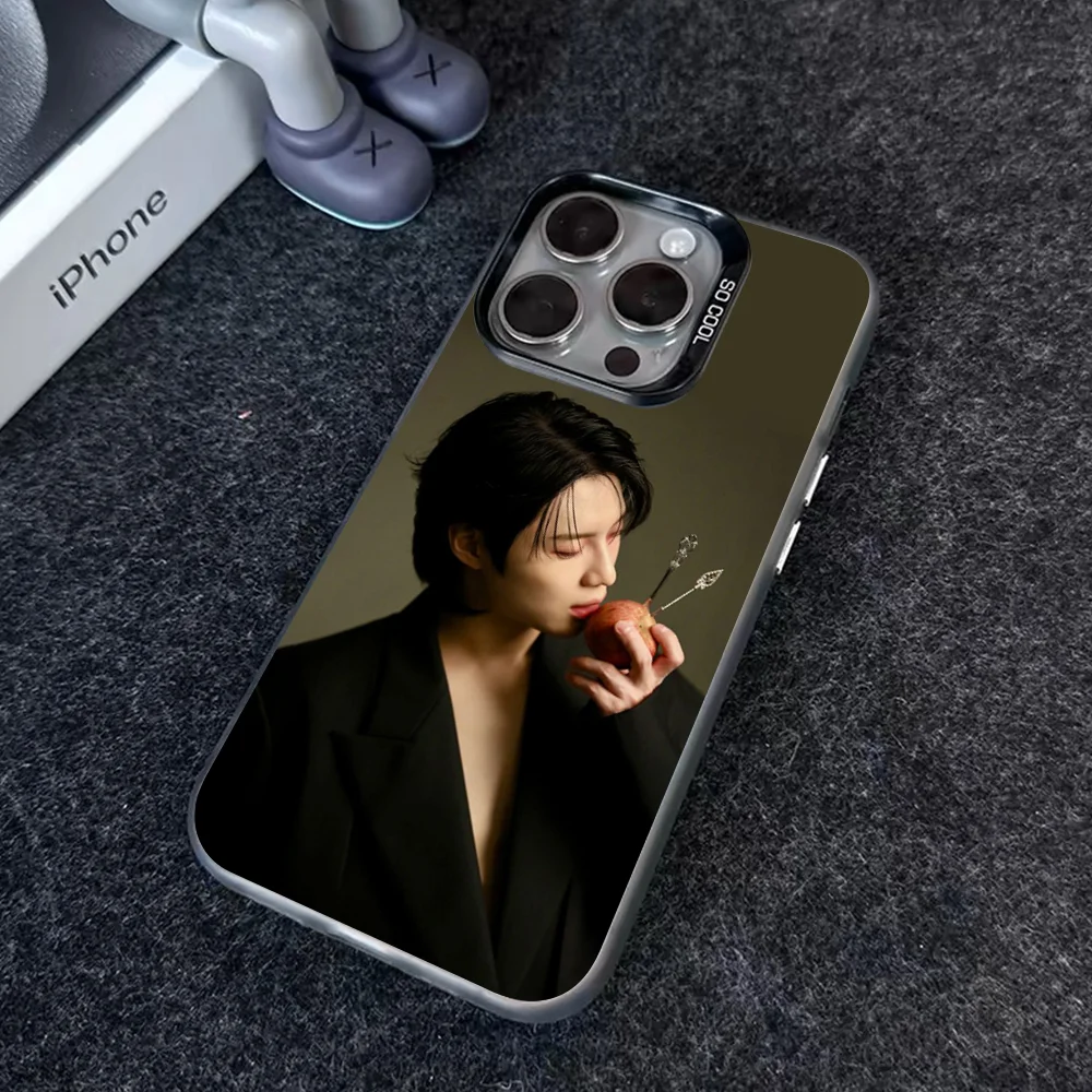 T-Taemin Phone Case IMD Color Silver Shell For IPhone 16 15 14 13 12 11 Pro Max Plus
