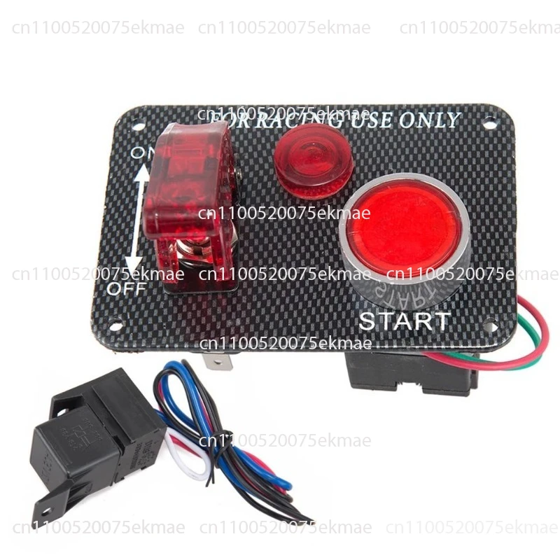 

Автомобильный универсальный пусковой переключатель, модифицированная однокнопочная комбинированная панель выключателя питания гоночного двигателя 12 В