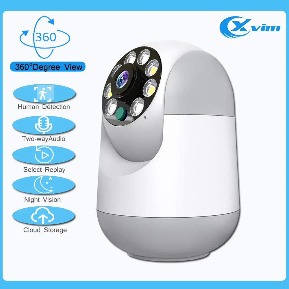 Telecamera WiFi da 4 MP Telecamera di sorveglianza IP wireless per interni Smart Home Rileva AI Tracciamento automatico Baby monitor di sicurezza PTZ da 2,4 GHz