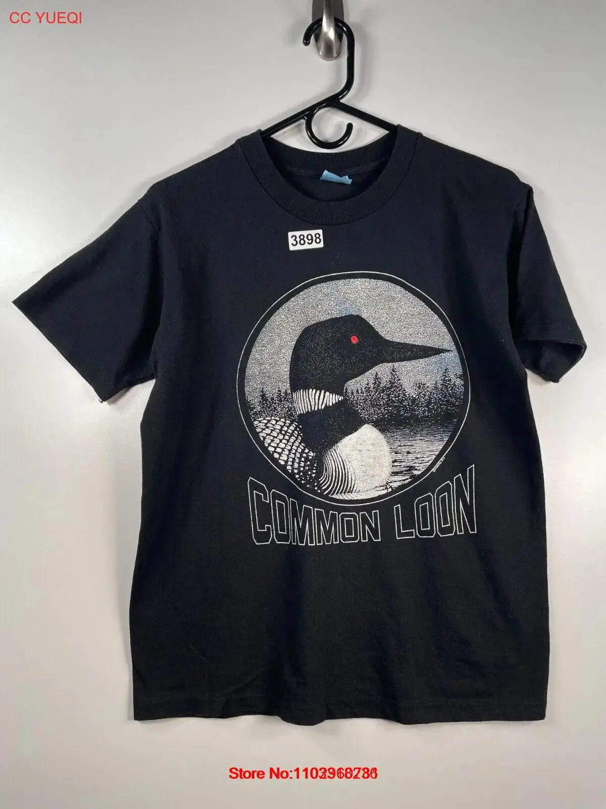 Мужская футболка Stedman Common Loon Nature Vtg 1988, черная, размер, средний размер