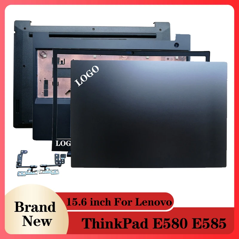 

NEW Laptop LCD Back Cover/Front Bezel/Hinges/Palmrest/Bottom Case For Lenovo ThinkPad E580 E585 01LW413 01LW421 01LW410