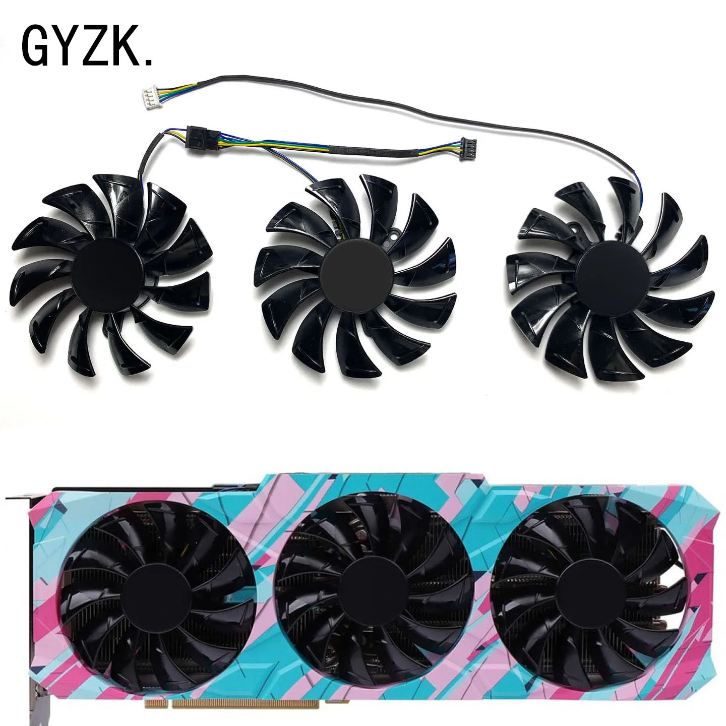 GA92S2U 90MM For ZOTAC RTX3060 3060ti 3070 3070ti 3080 3080ti 3090 X-GAMING Graphics Card Replacement Fan