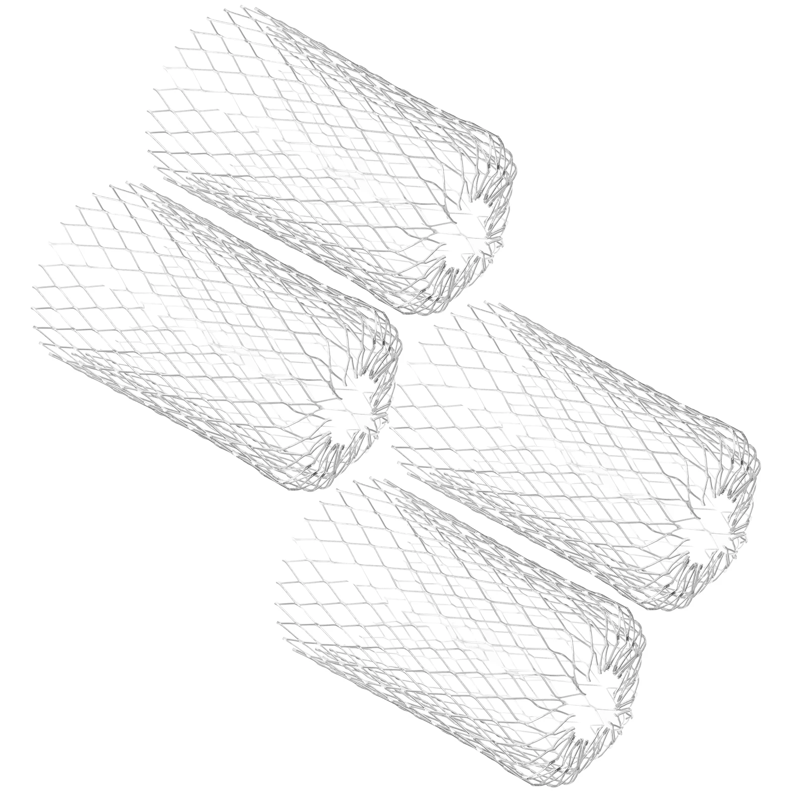 4 pz Tetto 3 Tetto Filtro di Scarico Copertura Protezione Grondaia Pollici Testa Piatta Foglia di Alluminio Filtro Downspout Schermo Attrezzo Da Giardino