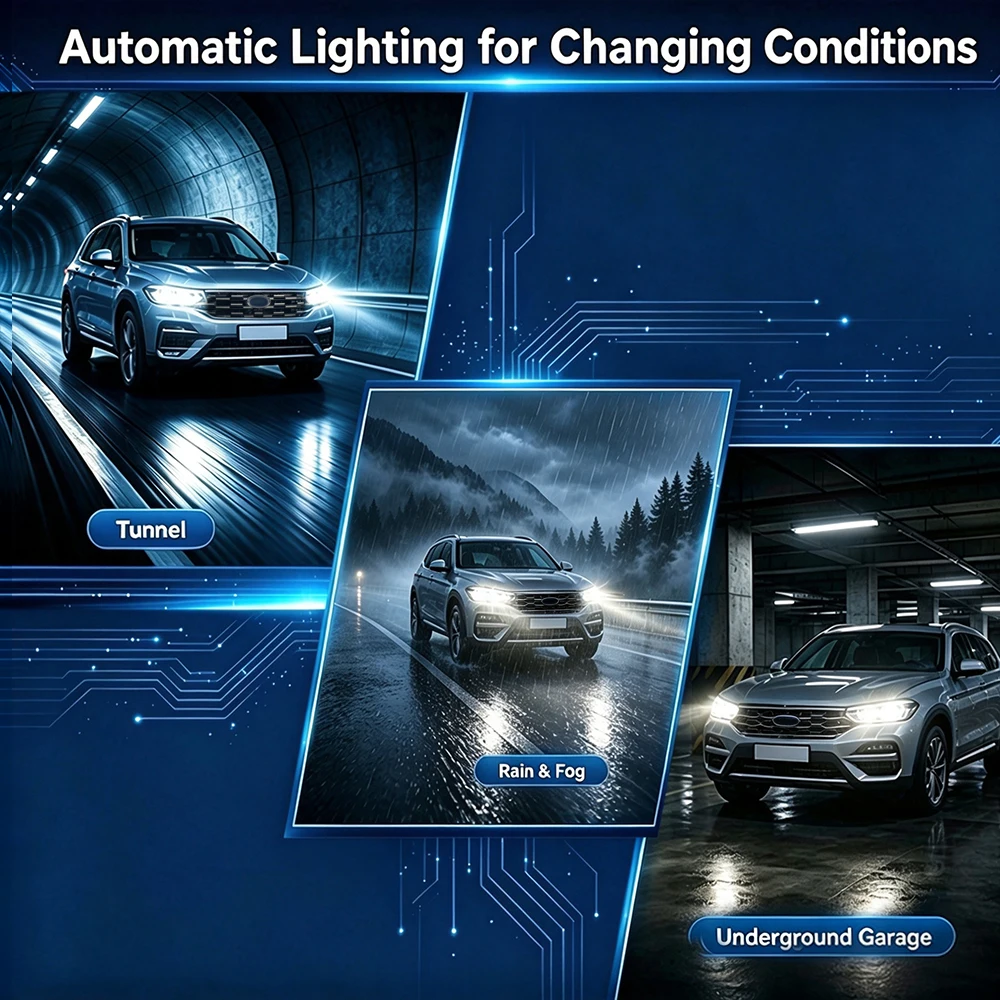Automatic Headlight Switch Sensor Headlamp Fog Light Control Module Adjuster Dimmer Accessories for Ford Focus 2 3 Mk2 Mk3 2009