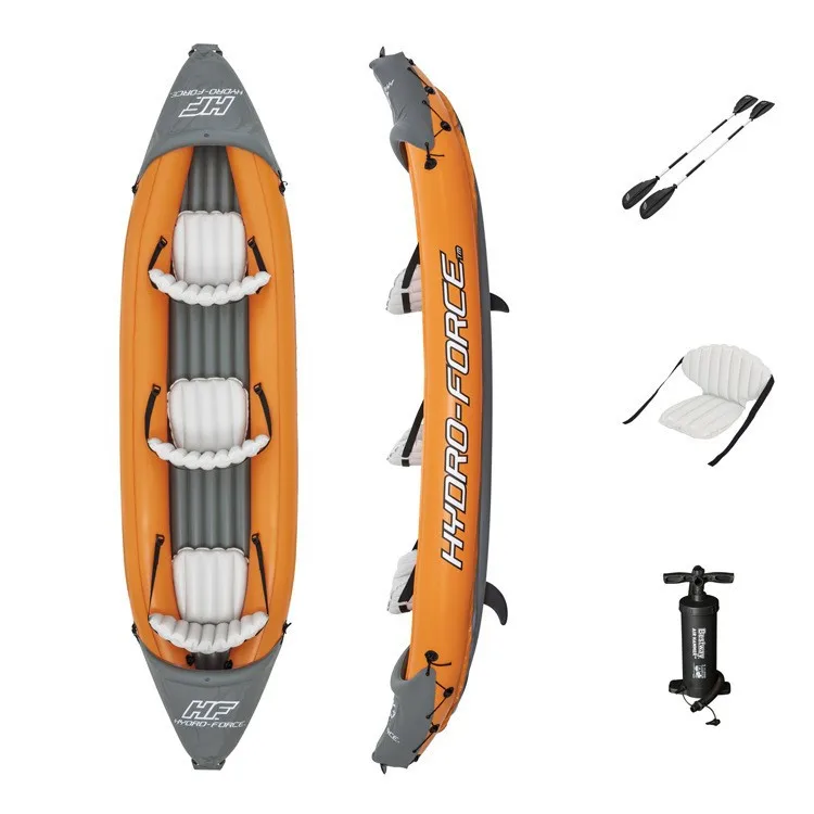 

Scenic rafting boat kayak inflatable kayak like leather boat single canoe inflatable foldable fishing