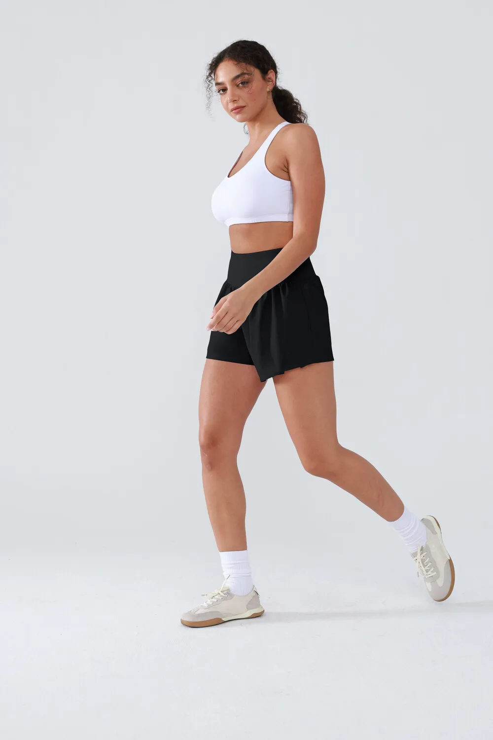 Short de Sport pour femmes, Short de course à Double pont, bas de Yoga respirant, pantalon court d'été, d'entraînement physique, de Jogging