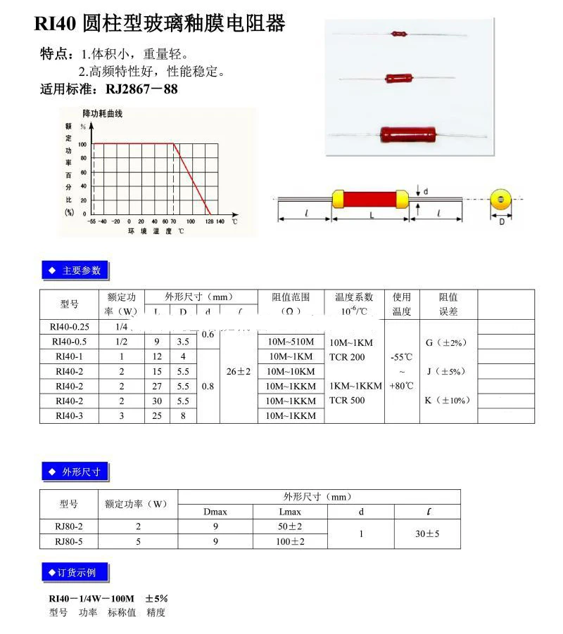 10PCS Glass Glazed Resistor High Voltage Resistance 2W 90M Ω+-5% High Quality High Voltage Resistance