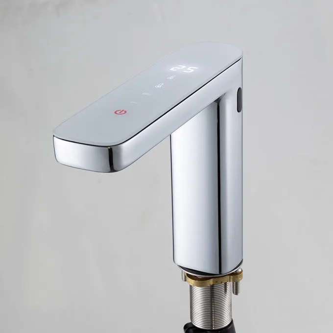 

high quality electronic touch control smart basin tap for bathroom