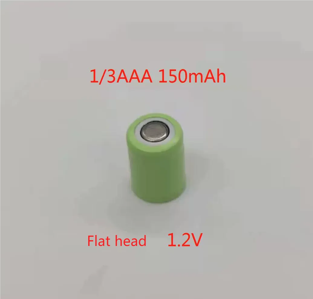 

6cs/Lot NI-MH 1/3AAA 150mAh 1.2V 2.4V rechargeable battery