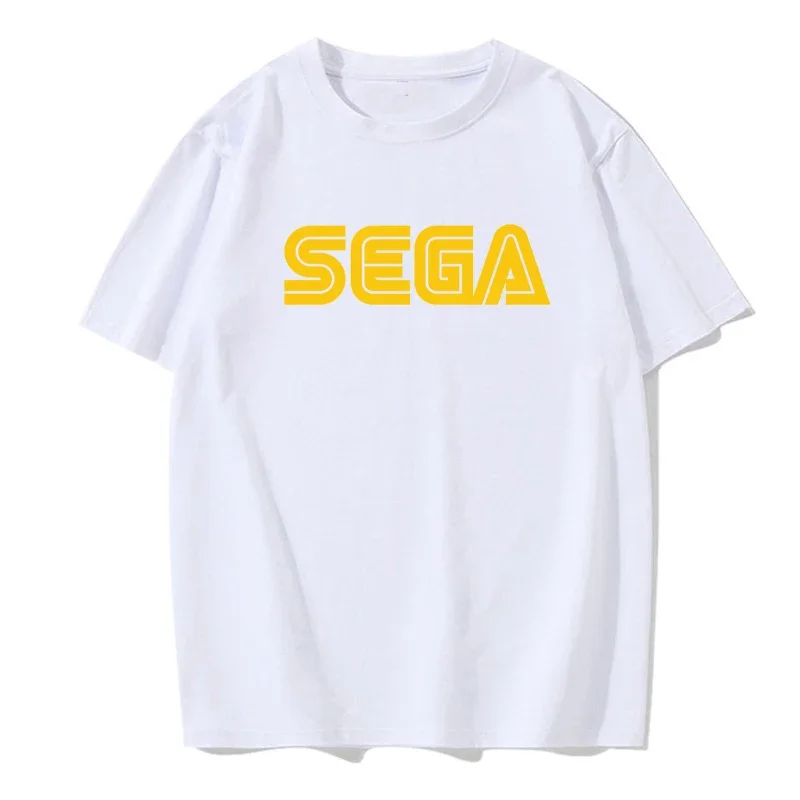 New Arrival Sega Logo Men T Shirts Summer Casual Short Sleeve Fashion Streetwear Harajuku Tshirt Korea Style Game Fans Male Tees