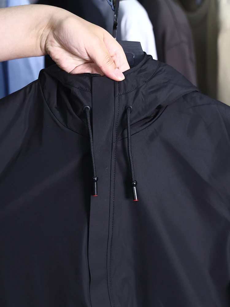 H-Home Faionable Confortevole Sottile Fce Foderato Con Cappuccio 00 Fibra di Poliestere di media Lunghezza Jaet Youth Urban Sle Chiusura con Cerniera