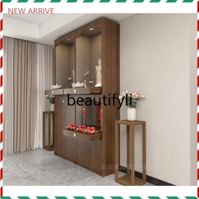 D2520 Buddhist Hall Offering Table Ancestor Brand New Chinese Style God of Wealth Offering Cabinet Household Buddhist Cabinet