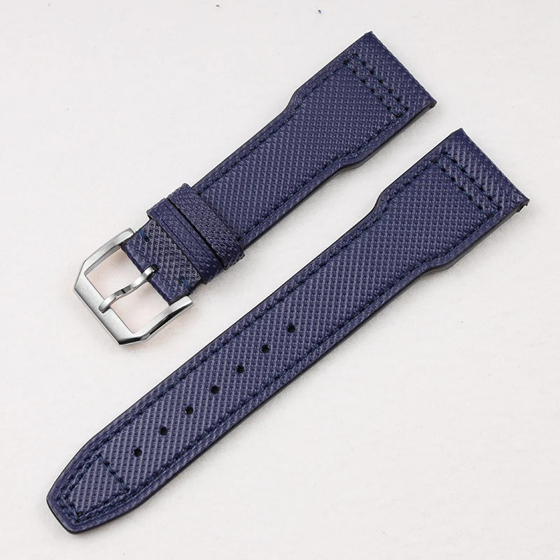 เข้ากันได้กับ IWWanC National Botao Fino Pilot สายหนังไนลอนแบบโปรตุเกส 20 21 22 มม.