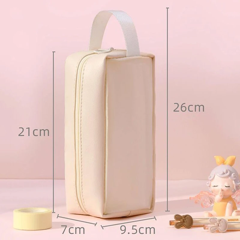 Simple Fashion Pencil Case Cute Large Capacity Pencil Pouch Portable Stationery Storage Bags Multifunctional Pencil Case