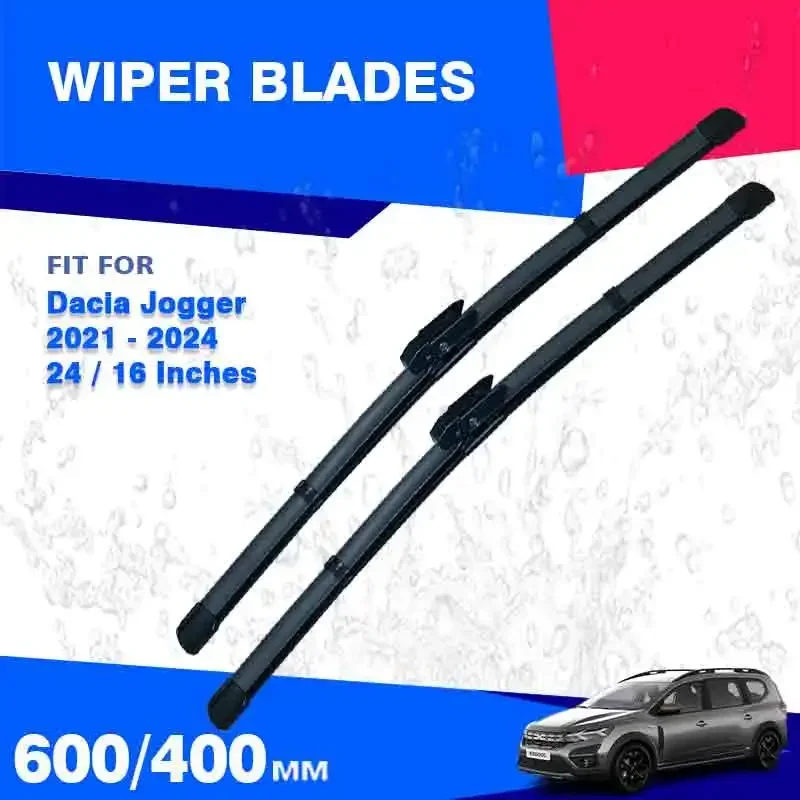 Front Wiper Blades For Dacia Jogger 2021 2022 2023 2024 Extreme Hybrid Windshield Windscreen Windows Brushes Accessories Refills