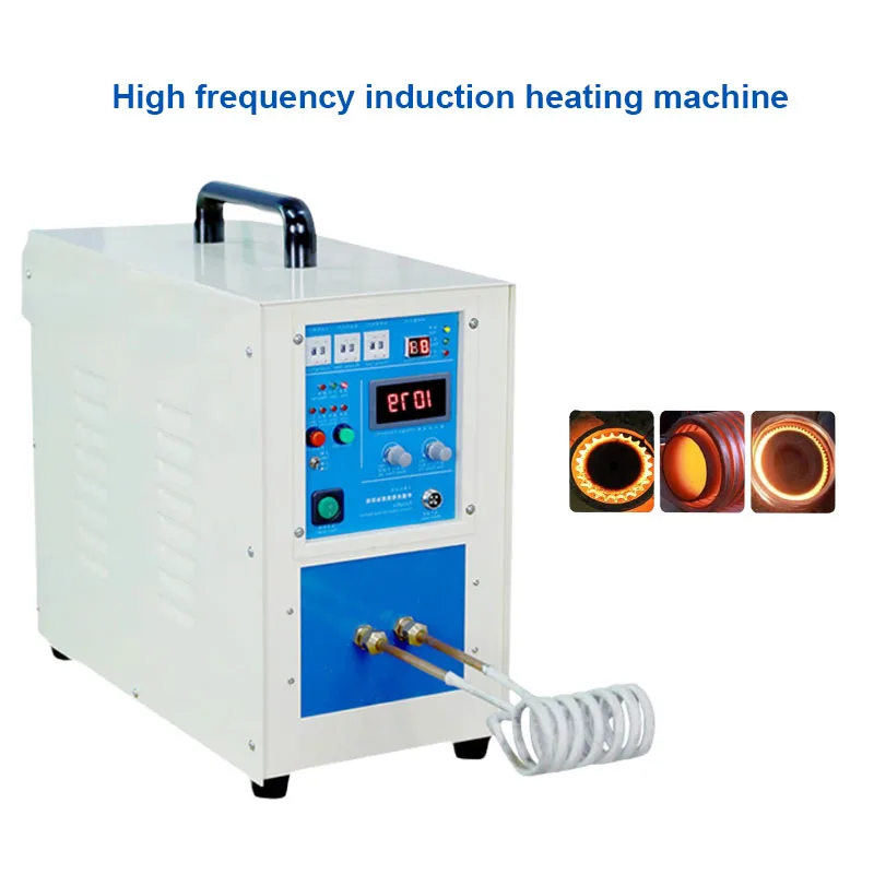 High Frequency Induction Heating Machine Quenching/Annealing/Forging/Melting Small Metal Welding Equipment 220V