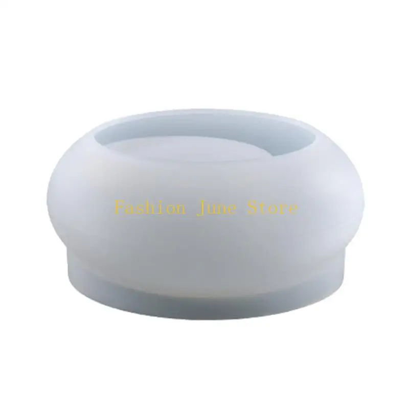 

N5KA Silicone Mold DIY Crystal Round Holder Epoxy Resin Mould Candlestick Mold