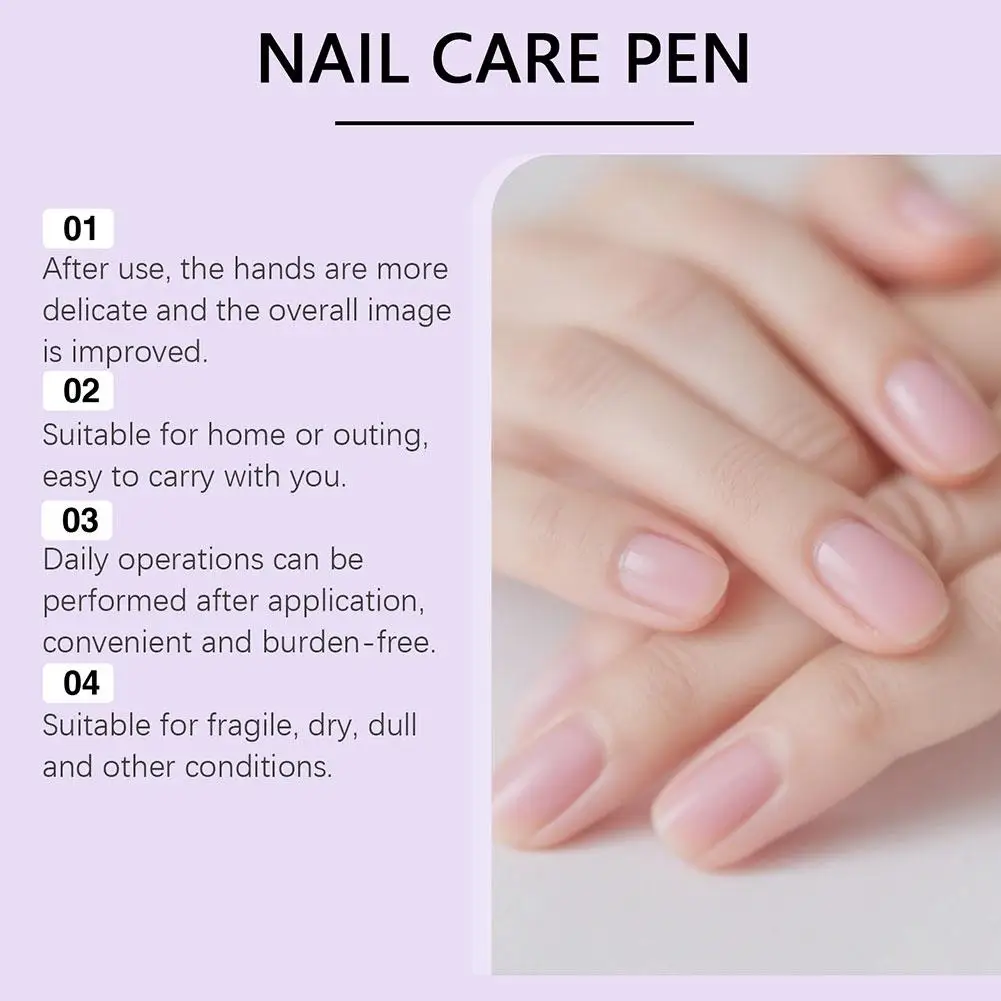 3.5ml Nail Care Pen Soft Cleaning Care Pen Dead Skin Cuticle Remove Essence Oil Nourish Nail Cuticle Brighten Nail Art Tool