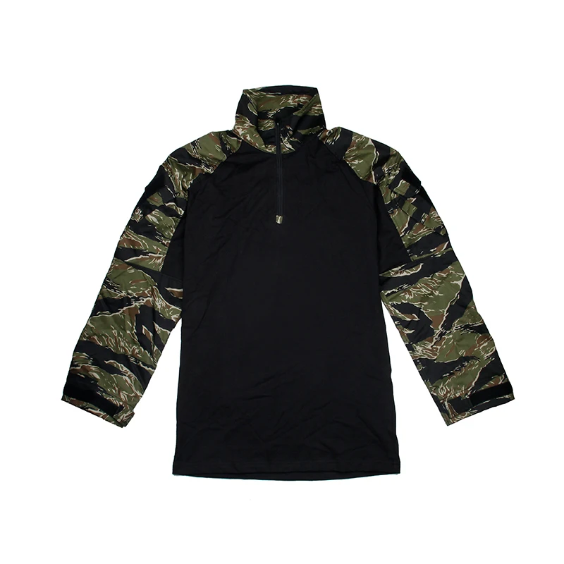 TMC Org. Size Long Sleeve Tactical Combat Shirt L3 Green Tiger Camo TMC2899