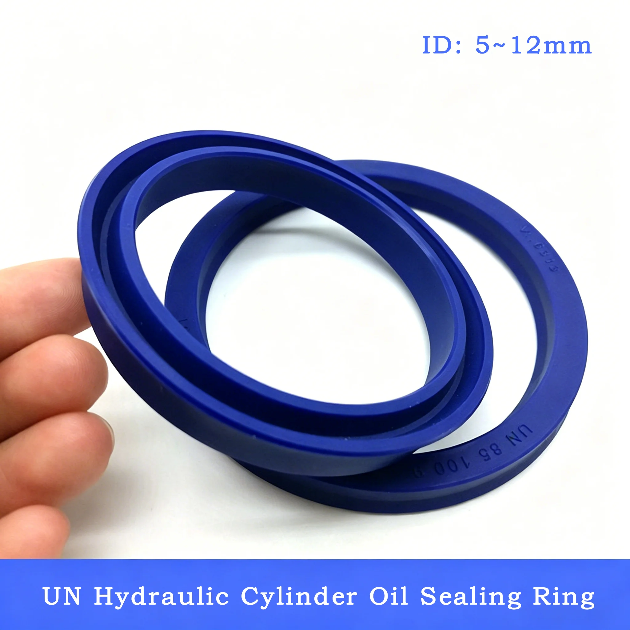 5/10cs 5-12mm Polyurethane Hydraulic Cylinder Oil Sealing Ring UN Type Shaft Hole General  PU Single Lip U-shaped Cup Oil Seal