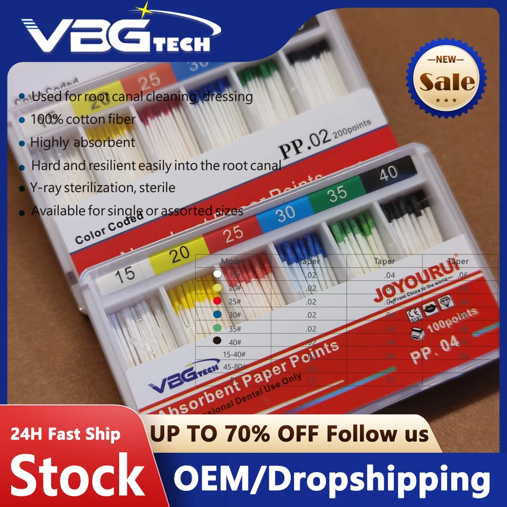 

Стоматологические впитывающие бумажные точки 15-40 # 45-80 # F1 F2 F3 F4 F5 Влагопоглощающие бумажные наконечники Матриал Хлопок Гутаперча Эндодонтия