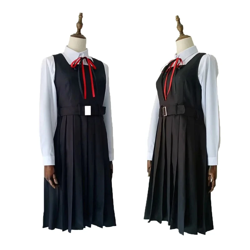 

❤2026✚Anime Mitaka Asa Cosplay Costume JK Uniform Dress Shirt Tie Wig Neck Ring Anime Cosplay Uniform Halloween Costumes for Wo◀